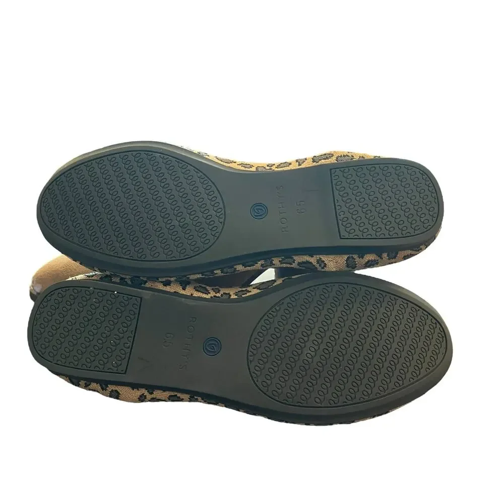 Women’s Rothy’s The Loafer in Retired Pattern Spotted Cheetah, size 6.5